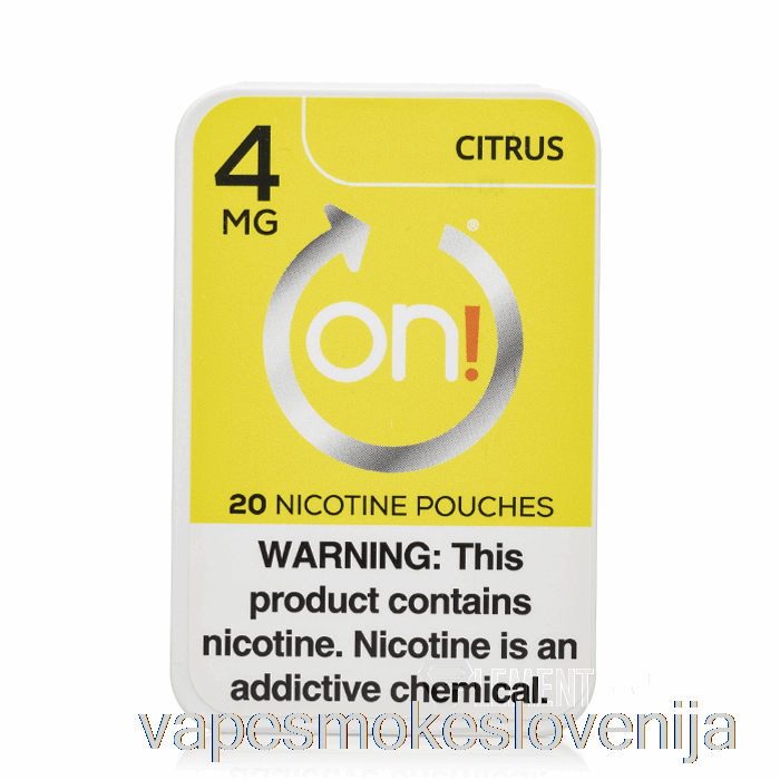 Vape Za Enkratno Uporabo On! Nikotinske Vrečke - Citrusi 4mg